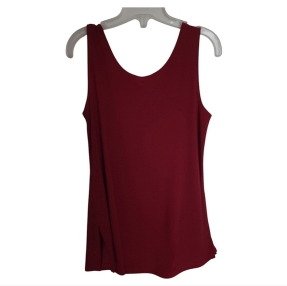 Sympli Made in Canada Solid Red Sleeveless Blouse Size 6 - Picture 6 of 6